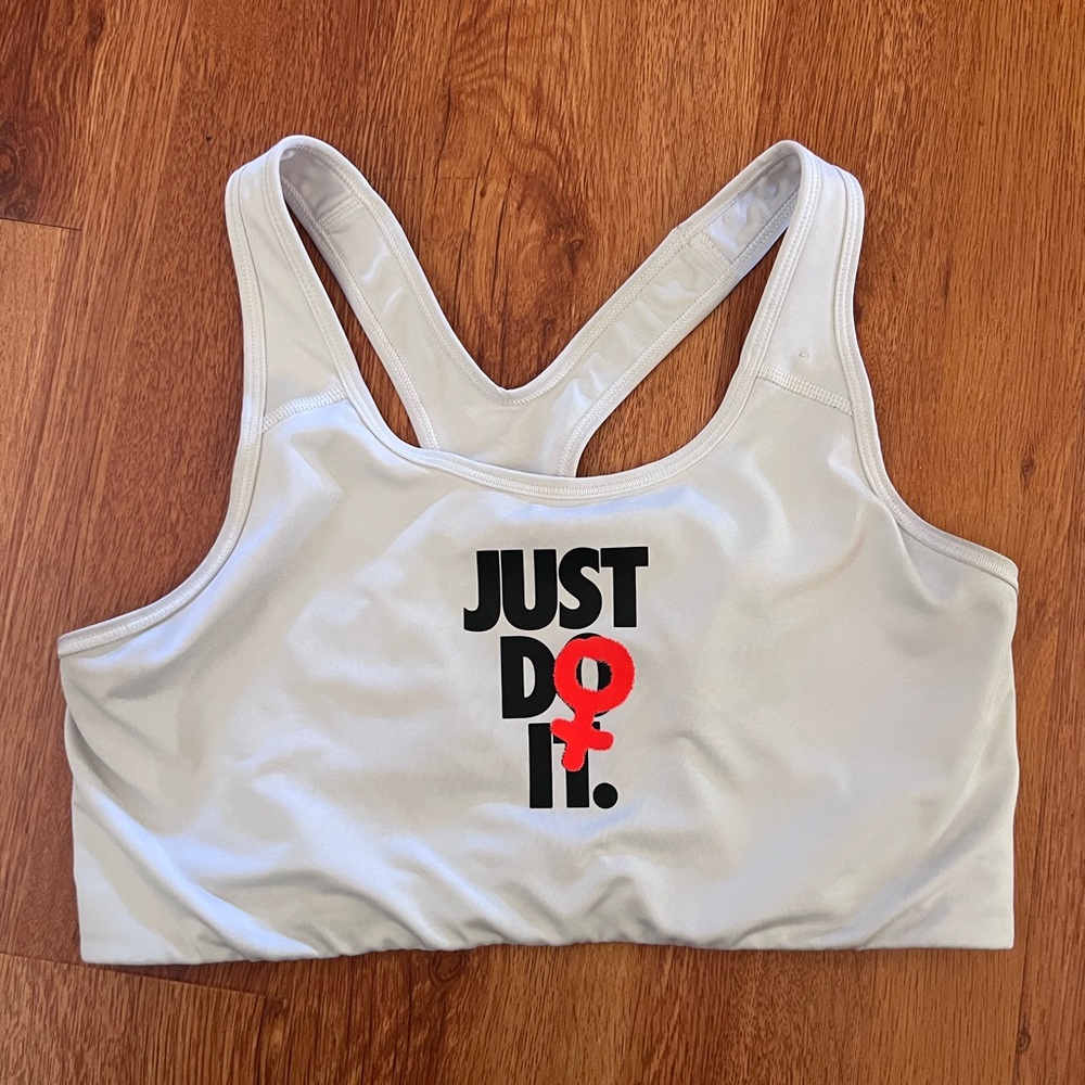 Nike White Sports Top